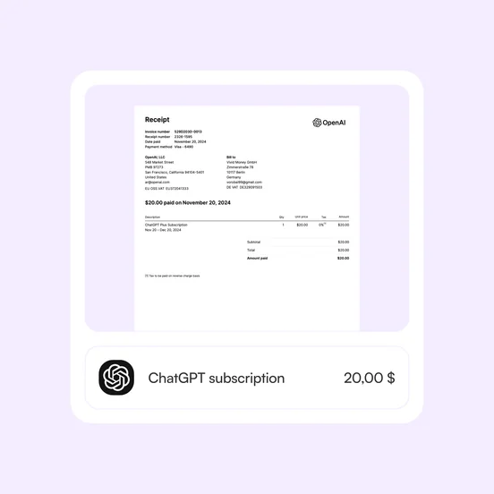 Buchhaltung von Beginn an mitgedacht