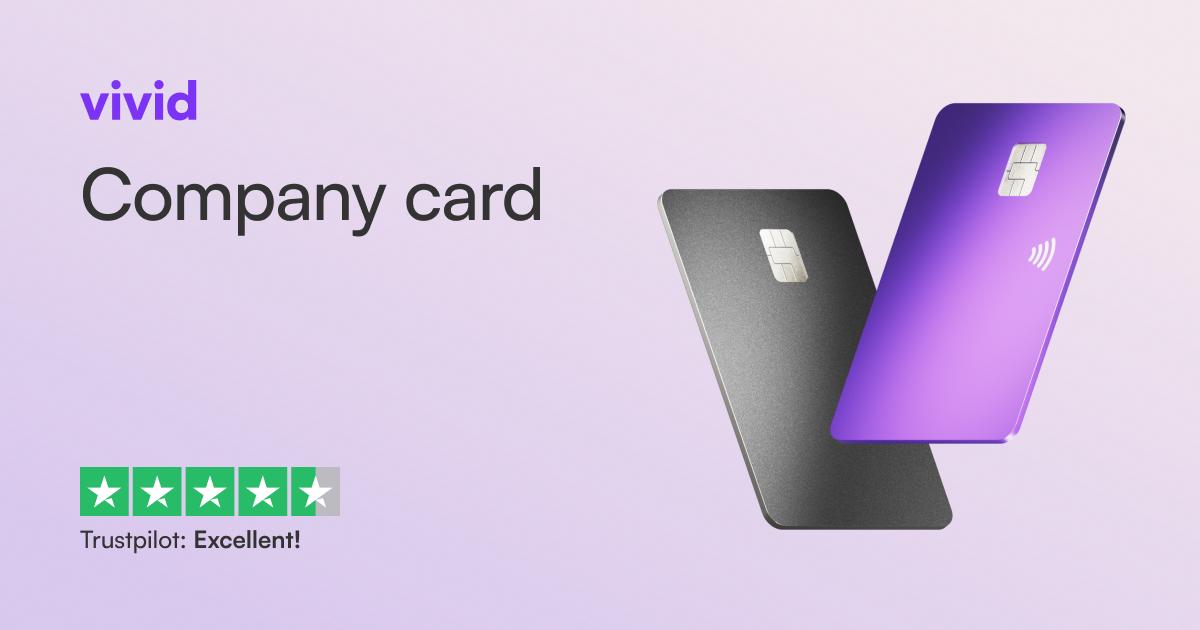 Company card for employees, companies and freelancers