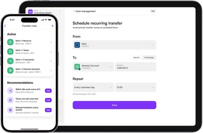 Automate money movement with Transfer Rules